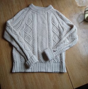 L.L Bean signature fisherman knit sweater